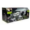 LEAN TOYS Coche lanzadiscos 2 en 1 con control remoto y discos de espuma blanco