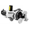 LEAN TOYS Coche lanzadiscos 2 en 1 con control remoto y discos de espuma blanco