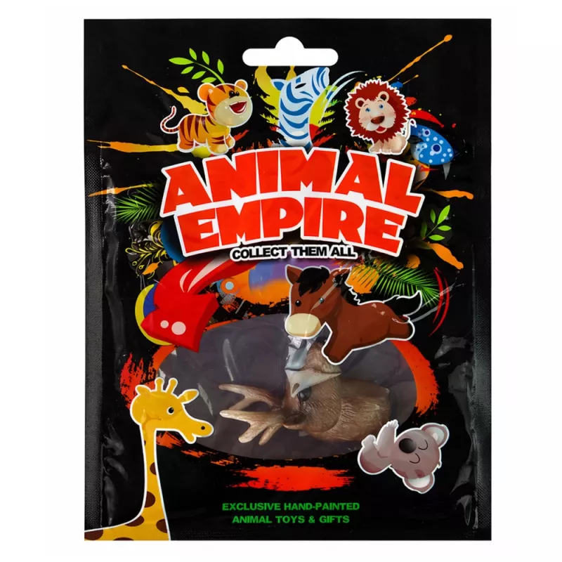 LEAN TOYS Anillo de mano educativo animales ciervo