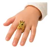 LEAN TOYS Anillo de mano educativo animales jirafa