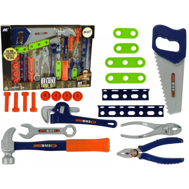 LEAN TOYS Set de manitas herramientas destornillador martillo sierra