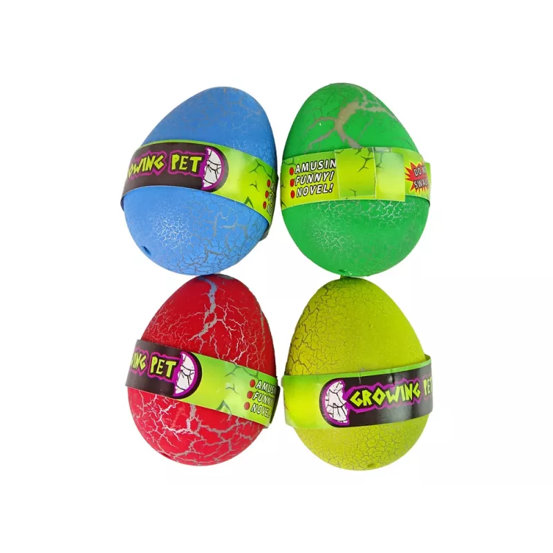 LEAN TOYS Huevo de dinosaurio mágico que eclosiona y crece 6 cm Multicolor