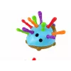 LEAN TOYS Puzzle Erizo Azul Púas de Colores