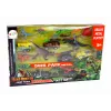 LEAN TOYS Set Helicóptero Dinosaurios Vehículo 8 Piezas de Colores