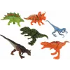 LEAN TOYS Set Helicóptero Dinosaurios Vehículo 8 Piezas de Colores