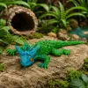 LEAN TOYS Lagarto cornudo Figura de goma elástica realista 20 cm