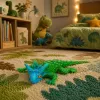 LEAN TOYS Lagarto cornudo Figura de goma elástica realista 20 cm