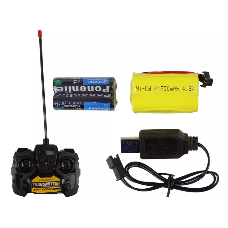LEAN TOYS Gran grúa con mando a distancia R/C altura 183 cm 2 niveles de trabajo