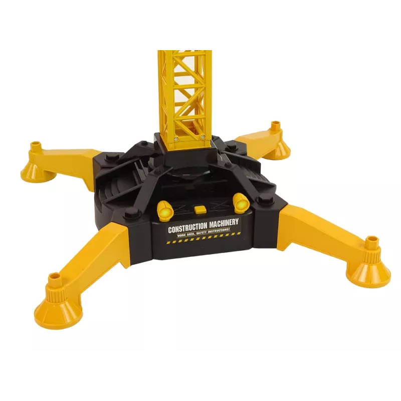LEAN TOYS Gran grúa con mando a distancia R/C altura 183 cm 2 niveles de trabajo