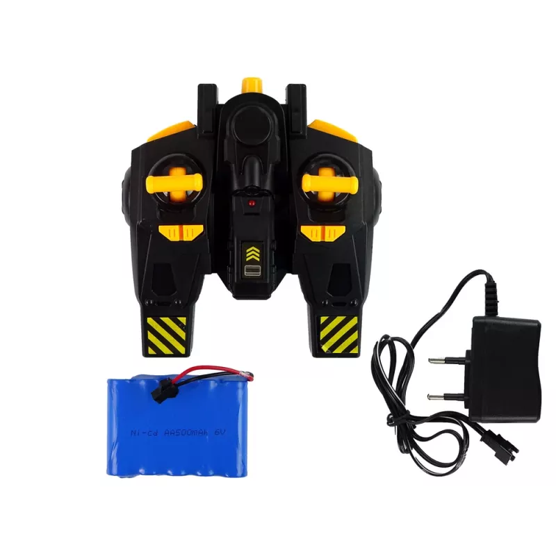 LEAN TOYS Excavadora gigante cargadora teledirigida rotación 360 grados luces LED