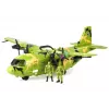 LEAN TOYS avión militar gigante 55cm con accesorios