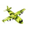 LEAN TOYS avión militar gigante 55cm con accesorios
