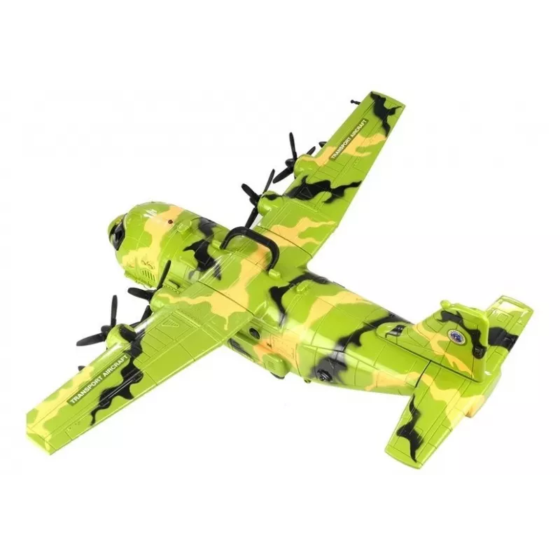 LEAN TOYS avión militar gigante 55cm con accesorios