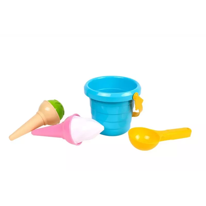 Set de arena de helado LEAN TOYS Cubo azul Cuchara 5736
