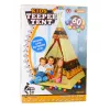 LEAN TOYS Tipi indio tienda base para niños + 60 bolas 155 cm