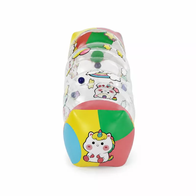 LEAN TOYS Rodillo de gateo inflable para niños pequeños unicornio 48 x 20 cm