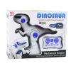 LEAN TOYS Robot dinosaurio RC inteligente tiranosaurio rex teledirigido – 2,4 GHz, ojos LED, sonidos de rugido