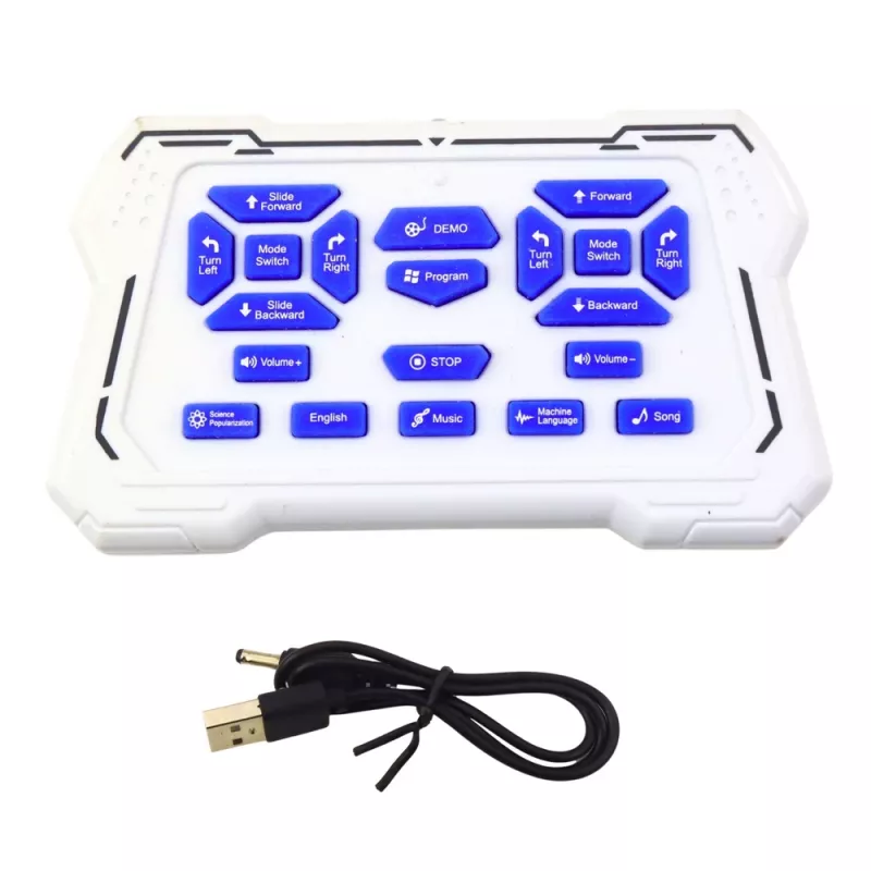 LEAN TOYS Robot dinosaurio RC inteligente tiranosaurio rex teledirigido – 2,4 GHz, ojos LED, sonidos de rugido