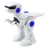 LEAN TOYS Robot dinosaurio RC inteligente tiranosaurio rex teledirigido – 2,4 GHz, ojos LED, sonidos de rugido