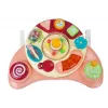 LEAN TOYS Panel interactivo bebé musical con animales rosa