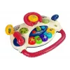 LEAN TOYS Volante interactivo bebé con piano, sonidos de animales y teléfono