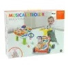 LEAN TOYS Andador interactivo para bebé 2 en 1 mesa rojo
