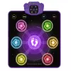 LEAN TOYS Alfombrilla de baile interactiva para niños con Bluetooth 5.0, 5 modos de juego y 3 idiomas