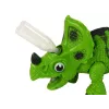 LEAN TOYS Dinosaurio interactivo Triceratops vapor agua sonido verde