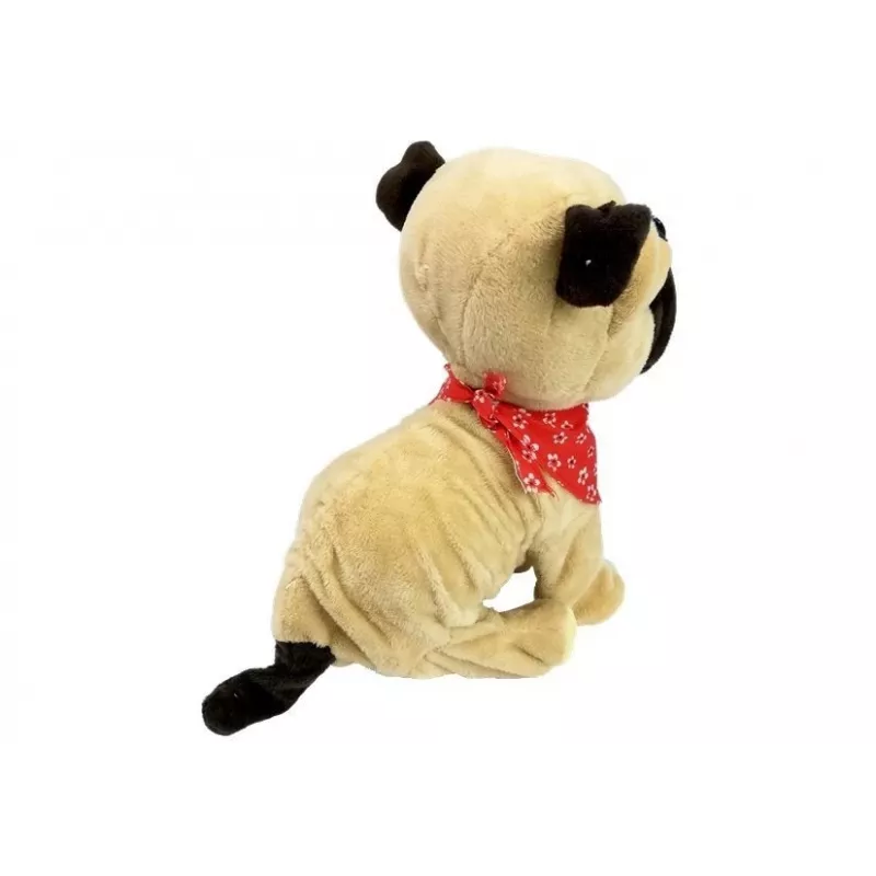 LEAN TOYS Perro interactivo con correa, ladra, mueve la cola, sensores