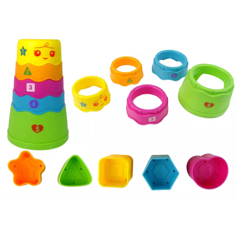 LEAN TOYS Mesa de aprendizaje interactiva con pista de bolas y tobogán azul