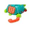 LEAN TOYS Teléfono interactivo tortuga de aprendizaje 6en1 luces sonidos verde