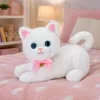 LEAN TOYS Gatito interactivo con biberón y pequeños sonidos melodías grabación blanco
