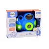LEAN TOYS Cámara de fotos interactiva para bebés con melodías de luz y sonido, color azul