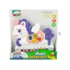 LEAN TOYS Piano interactivo unicornio sonidos de animales y melodías blanco