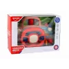 LEAN TOYS Volante rosa interactivo simulador de conducción multifunción
