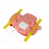 LEAN TOYS Volante rosa interactivo simulador de conducción multifunción