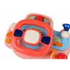 LEAN TOYS Volante rosa interactivo simulador de conducción multifunción