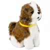 LEAN TOYS Perro de peluche interactivo con pelo suave raza Shih Tzu