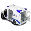 LEAN TOYS Coche de policía con radio interactivo efectos de luz y sonido puertas que se abren