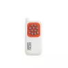 LEAN TOYS Perro robot interactivo con mando a distancia, luz y sonido, blanco-naranja