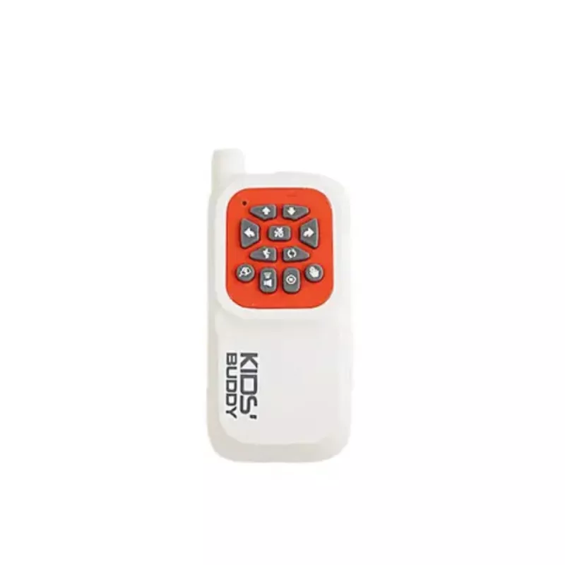 LEAN TOYS Perro robot interactivo con mando a distancia, luz y sonido, blanco-naranja