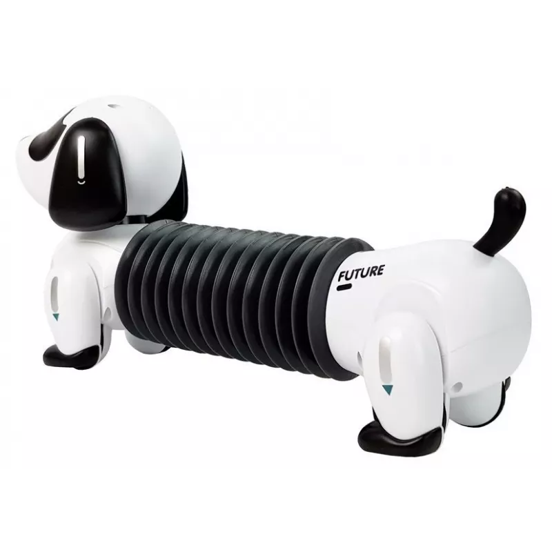 LEAN TOYS Perro robot interactivo con control remoto, música, sonido y pelota de control remoto