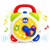 LEAN TOYS Despertador sensorial interactivo para niños pequeños con luz y sonido - diseño zorro, recargable por USB-C