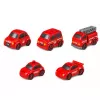 LEAN TOYS parking interactivo con túnel de lavado y taller – set de bomberos con 8 coches