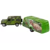 LEAN TOYS set de vehículo Jeep con remolque dinosaurio