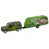 LEAN TOYS set de vehículo Jeep con remolque dinosaurio