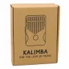 LEAN TOYS Kalimba 17 teclas Instrumento musical de madera con bolsa de accesorios