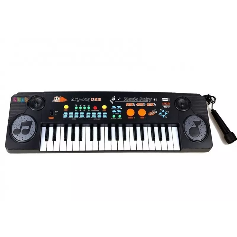 LEAN TOYS Teclado con micrófono Juguete educativo multifuncional