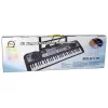 LEAN TOYS Teclado con micrófono instrumento musical para niños negro