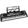 LEAN TOYS Teclado con micrófono instrumento musical para niños negro